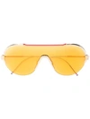 Thom Browne Aviator Sunglasses In Gold