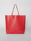 BURBERRY Large Embossed Crest Leather Tote