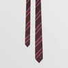 BURBERRY Slim Cut Striped Silk Jacquard Tie