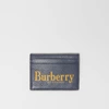 BURBERRY Logo Print Leather Card Case
