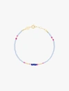 ANNI LU Blue, Pink And Yellow Peppy Gold Plated Bracelet