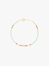 ANNI LU Green, Red and Orange Peppy Gold Plated Bracelet