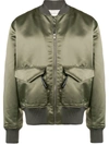 DRÔLE DE MONSIEUR DRÔLE DE MONSIEUR SHEEN BOMBER JACKET - GREEN