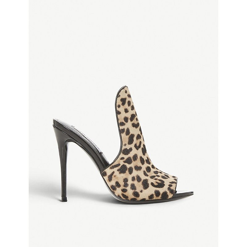 steve madden leopard print mules