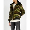 CANADA GOOSE BROMLEY CAMOUFLAGE-PRINT SHEARLING AND SHELL-DOWN BOMBER JACKET