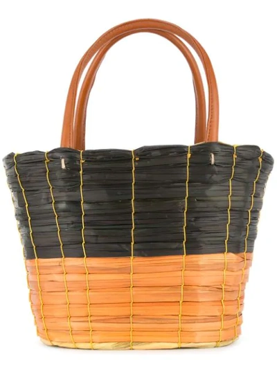 Sensi Studio Handwoven Handbag - 棕色 In Brown