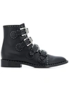 GIVENCHY BUCKLED ANKLE BOOTS