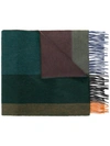 BEGG & CO BEGG & CO CLASSIC FRINGED CASHMERE SCARF - BROWN