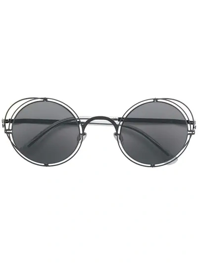 Mykita Round Tinted Sunglasses - 黑色 In Black