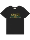GUCCI OVERSIZE T-SHIRT WITH SEQUIN GUCCI LOGO