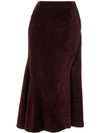 CEDRIC CHARLIER HIGH WAISTED CORDUROY SKIRT