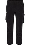 ALICE AND OLIVIA JOHNSIE CROPPED CORDUROY STRAIGHT-LEG PANTS,3074457345618980834
