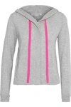 AUTUMN CASHMERE AUTUMN CASHMERE WOMAN MÉLANGE CASHMERE HOODIE STONE,3074457345619631321