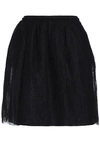 VALENTINO SILK LACE MINI SKIRT,3074457345619110661