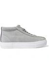 EYTYS EYTYS WOMAN MOTHER SUEDE PLATFORM HIGH-TOP SNEAKERS GRAY,3074457345619644741