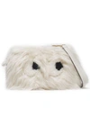 ANYA HINDMARCH WOMAN SHEARLING SHOULDER BAG OFF-WHITE,US 9057334113508234