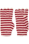 RED VALENTINO RED(V) WOMAN STRIPED KNITTED GLOVES RED,US 4230358016335833