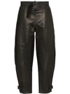 JW ANDERSON FOLD FRONT BELTED UTILITY TROUSERS