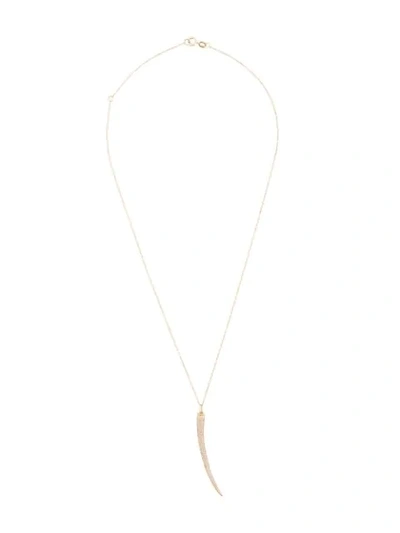 Zofia Day Horn Pendant Necklace In Gold