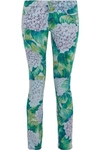DOLCE & GABBANA FLORAL-PRINT LOW-RISE SKINNY JEANS,3074457345619671993