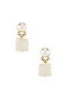 LELE SADOUGHI LELE SADOUGHI STONE STARLET EARRINGS IN WHITE.,LELE-WL27