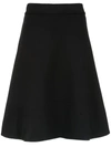 AMIR SLAMA AMIR SLAMA FLARED SKIRT - 黑色