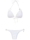 Amir Slama Bikini With Metallic Details In White