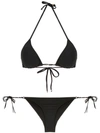 Amir Slama Plain Bikini Set In Black