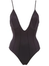 AMIR SLAMA AMIR SLAMA SWIMSUIT - 黑色