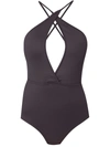 AMIR SLAMA SWIMSUIT WITH CUT DETAIL