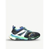 Balenciaga Multicoloured Track Low-top Sneakers In Black/comb