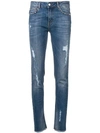 ZADIG & VOLTAIRE DISTRESSED SKINNY JEANS