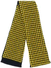 HOLLAND & HOLLAND CASHMERE KNITTED HOUNDSTOOTH SCARF