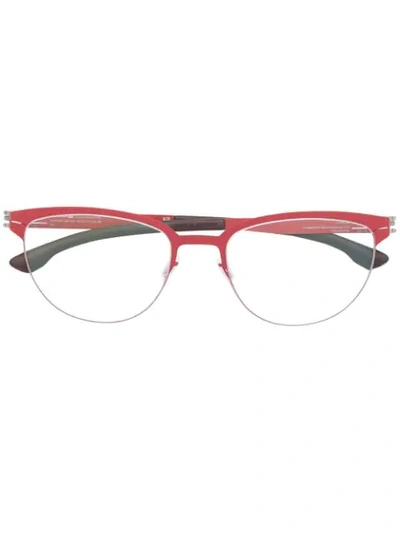 Ic! Berlin Theingenue Cat Eye Glasses - 红色 In Red