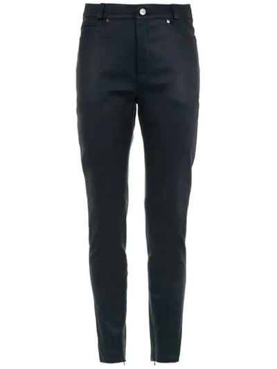 Tufi Duek Leather Skinny Trousers - 蓝色 In Blue