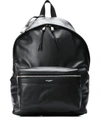 Saint Laurent City Leather Backpack In Black