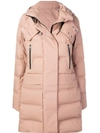 PEUTEREY PEUTEREY HOODED QUILTED COAT - 中性色