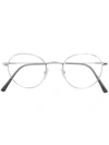 Shop Epos Round Frame Glasses In Silver