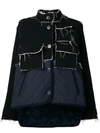 CARVEN CARVEN DISTRESSED EDGE JACKET - BLACK