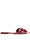 SAINT LAURENT TRIBUTE FLAT SANDALS