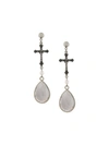 Givenchy Crucifix Pendant Earrings - Metallic In Metallic