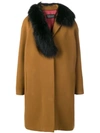 GIANLUCA CAPANNOLO FOX FUR TRIM COAT