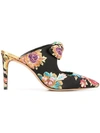 ALEXANDRE BIRMAN FLORAL EMBROIDERED MULES