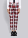 THOM BROWNE THOM BROWNE VARIEGATED CHECK SKINNY WOOL TROUSER,MTC159A0399213253235