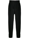 Givenchy Tailored Button Detailed Trousers In Black