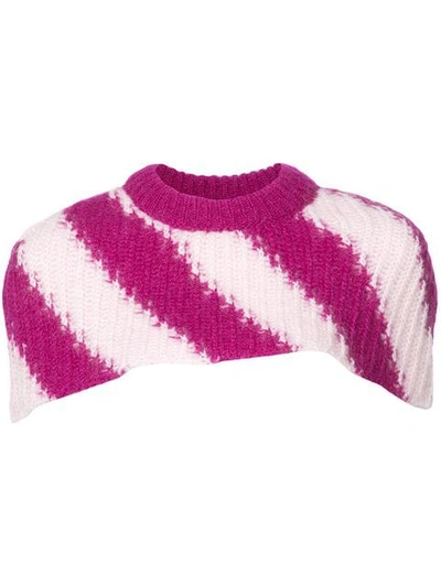 Calvin Klein 205w39nyc Knitted Collar - 粉色 In Pink