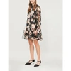 ERDEM CONSTANTINE FLORAL-PRINT SILK MINI DRESS