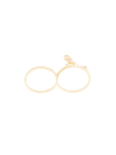 Sophie Bille Brahe Double Ring In Gold