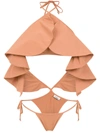 AMIR SLAMA RUFFLED SWIMSUIT