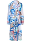 EMILIO PUCCI ACAPULCO PRINT TRENCH COAT